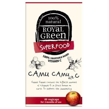 CAMU CAMU VIT C (ΠΛΟΥΣΙΑ ΠΗΓΗ ΒΙΤΑΜΙΝΗΣ C) ROYAL GREEN 60caps ΒΙΤΑΜΙΝΗ C CAMU CAMU VIT C (ΠΛΟΥΣΙΑ ΠΗΓΗ ΒΙΤΑΜΙΝΗΣ C) ROYAL GREEN 60caps ΒΙΤΑΜΙΝΗ C